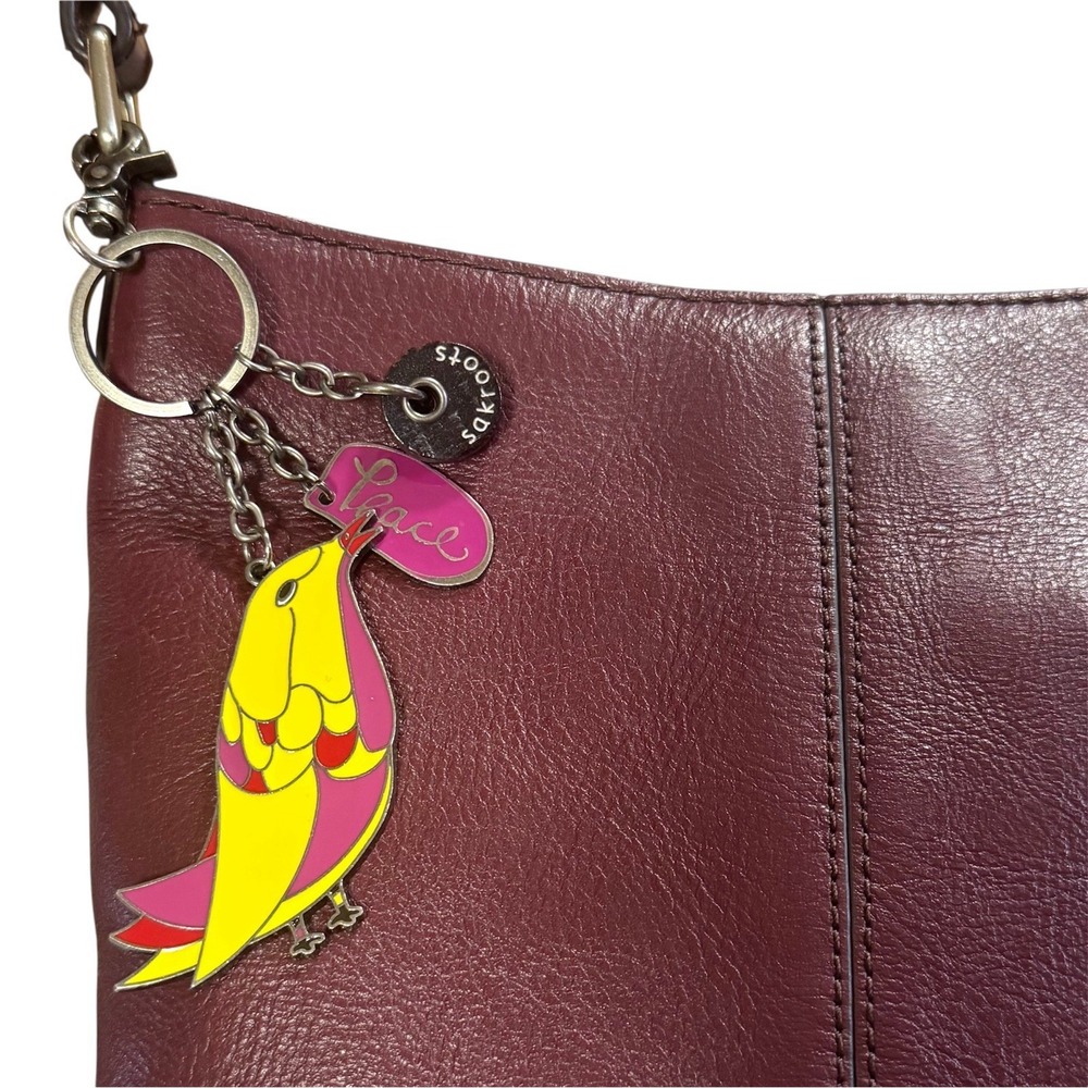 Sakroots Bird Peace Enamel Bag Charm Keychain Purse Hangtag Boho Colorful - Picture 4 of 4